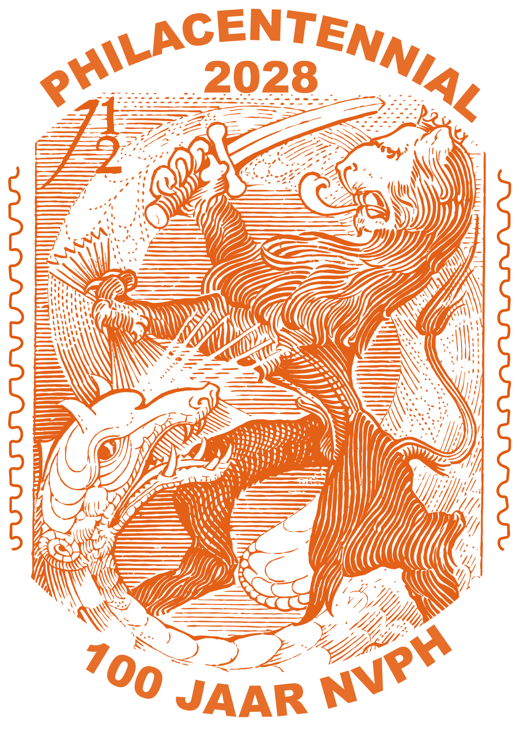 PhilaCentennial 2028 Logo Oranje